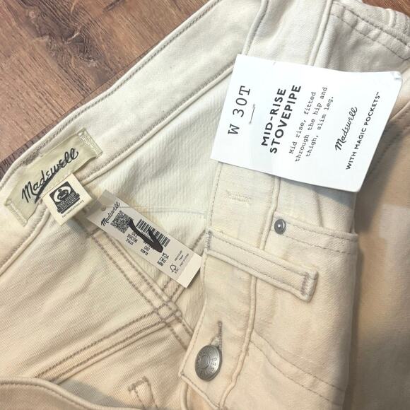 NWT Madewell Tall Stovepipe Jean Vintage Canvas Size 30T - Picture 5 of 8